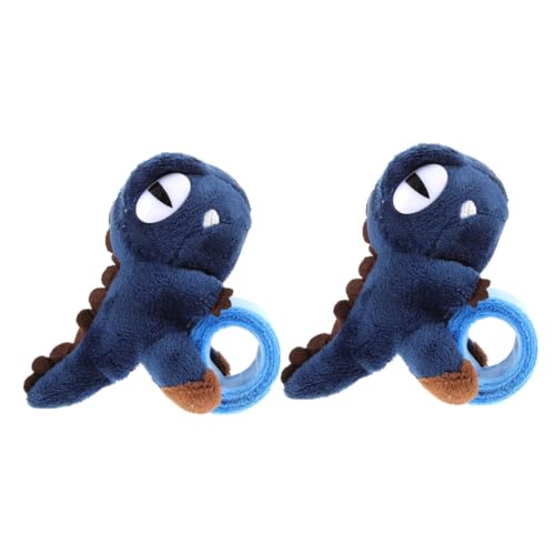 KONTONTY 2 Stück Dinosaurier Slap Armband mit Plüschstofftier Weiches Strapazierfähiges Partyarmband für Erwachsene Mitgebsel für Dino Motto Partys und Festliche Anlässe von KONTONTY