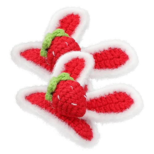 KONTONTY 2 Stück Gestrickte Haarspangen Mit Hasenohren Süße Haarnadeln Für Mädchen Und Frauen von KONTONTY