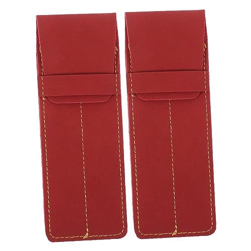 KONTONTY 2st Etui Krippenbaumschmuck Füllfederhalter Taschenschutz Für Männer Stiftschutztaschen Stifttasche Einfügen Taschen Für Schwesternstifte Nnesi Stifthalter Reisen Leder Jahrgang von KONTONTY