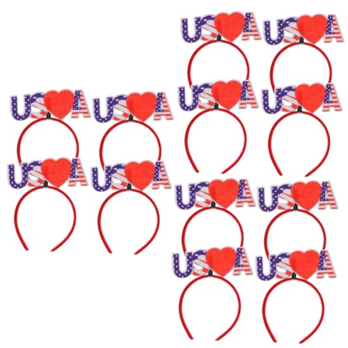 KONTONTY 3 Sets Unabhängigkeitstag Usa Banner Stirnband Haarband Requisite Für Frauen Männer Feier 4 Stück * 3 von KONTONTY
