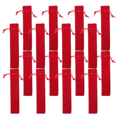 KONTONTY 30 Stück Doppelseitige Dicke Stiftsäcke Weiche Aufbewahrungstaschen für Büro oder Reisen für Stifte und Schreibutensilien von KONTONTY