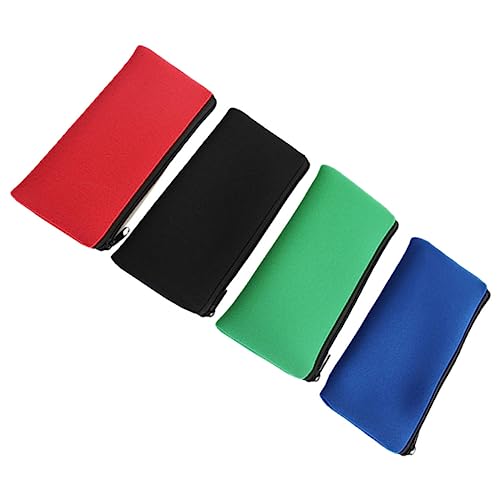 KONTONTY 4stücke Stifte Tasche Mit Reißverschluss Bleistiftbeutel Für Schreibwaren Aufbewahrungstasche Für Stifte Und Bleistifte Kleine Organizer-Tasche Für Schreibutensilien von KONTONTY