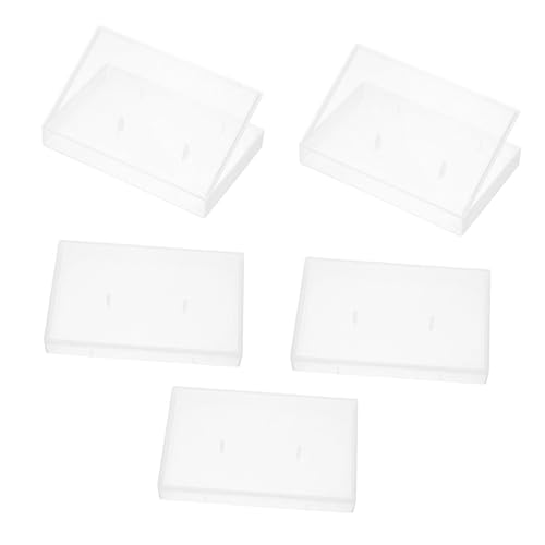 KONTONTY 5stücke Transparenter Kassettenhalter Für Standard-audiokassetten Aufbewahrungsbox Für Mehrere Kassetten Durchsichtige Box Für Organisation Von Aufnahmekassetten Kompakter von KONTONTY
