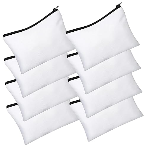 KONTONTY Canvas-reißverschlusstasche Federmäppchen Reise-Kosmetiktasche Aufbewahrungstasche Transfer-Canvas-Tasche Mit Reißverschluss Geeignet Für Kosmetika Stifte Und Reiseaccessoires von KONTONTY