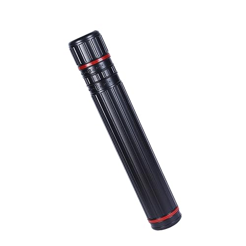 KONTONTY Tragbarer Erweiterbarer Kunststoff-zeichenrohr Für Poster Kunstwerke Dokumente Hochwertiger Aufbewahrungstube Schwarz Leicht Und Langlebig Für Kreative Projekte von KONTONTY