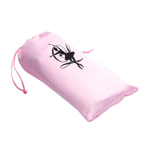KONTONTY Baletttasche Aus Leinwand Mit Kordelzug Für Ballettschuhe Tanzschuhtasche Waschbar Organizer Für Ballett-Accessoires Schuhbeutel Für Spitzenschuhe Lagerungstasche Für Tanzschuhe von KONTONTY