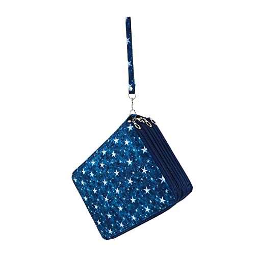 KONTONTY Stifte Mäppchen Mehrschichtige Schreibwarentasche Tragbares Federmäppchen Mit Reißverschluss Und Elastischem Band Für Organisation von KONTONTY