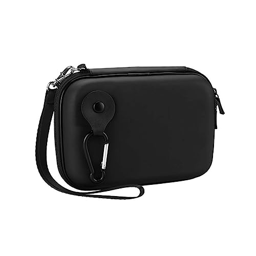 KONTONTY Eva Aufbewahrungstasche Für Digitale Zubehörteile Anti-Fall Organizer Für Powerbank Earphones Und Mehr Mit Haken Schwarz Schützt Elektronik Und Kabel von KONTONTY