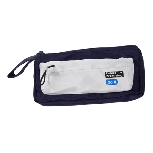 KONTONTY Federmäppchen Schreibwarenbeutel Kawaii federmäppchen Nettes Bleistiftkoffer Bleistiftbeutel-Ästhetik niedliches Federmäppchen für Stiftetui Segeltuch Blue von KONTONTY