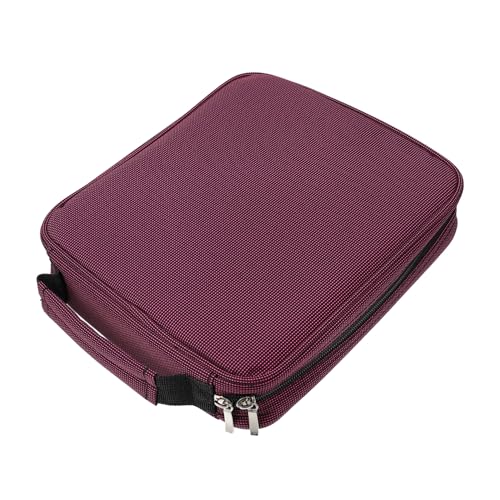 KONTONTY Großes Kapazitäts Multifunktionales Mäppchen mit Reißverschluss Robuster Stifthalter für Schüler Bunte Farbstift Aufbewahrungstasche mit Praktischem Tragegriff für Schule und von KONTONTY