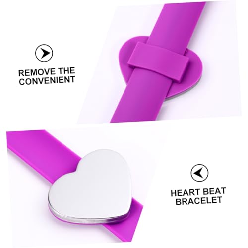 KONTONTY Herzförmiges Magnetisches Silikon Handgelenkband Strapazierfähiges Armband für Nähnadeln Verstellbares Handgelenkband für Familien Vielseitig für Events und Alltagsgebrauch von KONTONTY