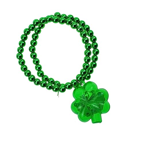 KONTONTY Klee-armband St. Patricks Day Outfit St. Patricks Day Stiele St. Patrick Day Armbänder Perlenarmband St. Patrick Day Armband Grün von KONTONTY