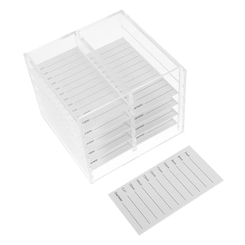 KONTONTY Mehrere Schichten Wimpernaufbewahrungsbox Acrylbehälter Für Falsche Wimpern Makeup-organizer Aufbewahrungsbox Schminke Wimpernbox von KONTONTY