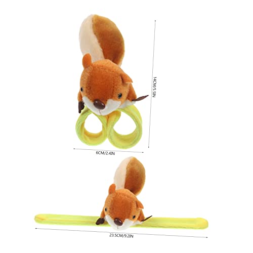 KONTONTY Plüsch Schnapparmband mit Süßem Eichhörnchen Leichtes Armband Kompakt und Bequem als Party für Mädchen und Jungen für Geburtstage und Festtage von KONTONTY