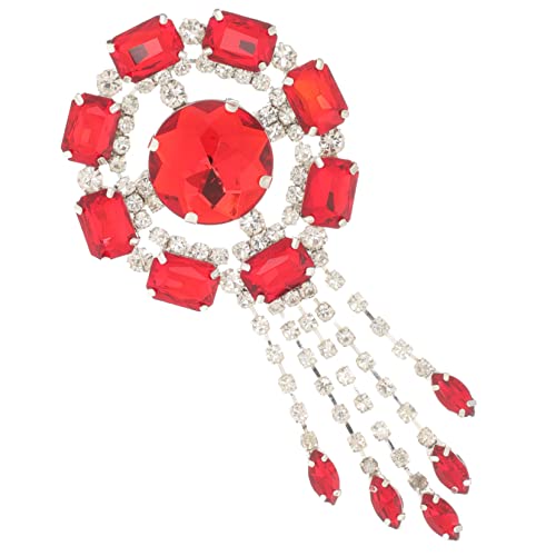 KONTONTY Strass Brosche Für Damen Strass Quaste Brosche Für Kleidung Und Taschen Anstecknadel Für Rucksack Und Hut von KONTONTY