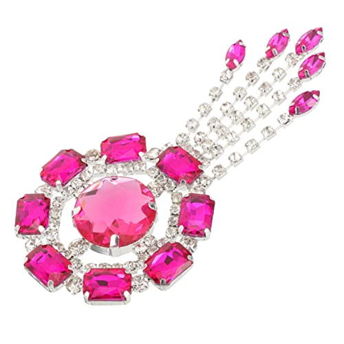 KONTONTY Rhinestone Brosche mit Quasten für Damen Anstecknadel für Kleidung Taschen und Hüte Langlebig und Farbecht für Festliche Anlässe und Alltag von KONTONTY