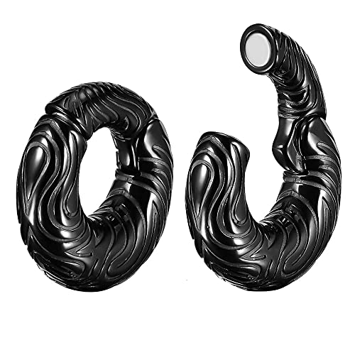 KOOBODY 0g (8mm) Edelstahl Magnetische Ohrhänger Gewicht Zum Dehnen von Ohrläppchen Frauen Männer Baumeln Plugs Tunnel Piercing Schmuck Kit von KOOBODY