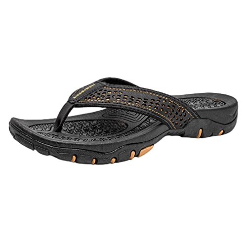 KOOBS Flip-Flops Flip Flops Herren -Hausschuhe Sommer -Plus -Größe Außerhalb Von Herren Sandalen-D-1,48 von KOOBS