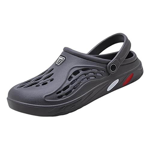 KOOBS Sandalen herren Original Herren Sandalen Leichte Freizeitschuhe Weiche Sohle Plus Größe 49 Clogs Outdoor Beach Slipper Gartenschuhe-Gray,41 von KOOBS