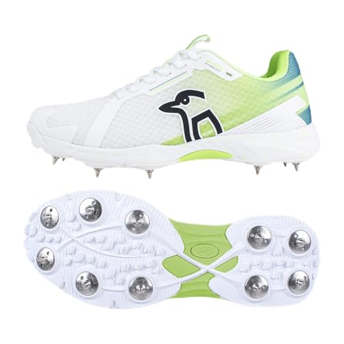 Kookaburra Unisex Kc 2.0 Spike Cricketschuh, White Lime von KOOKABURRA