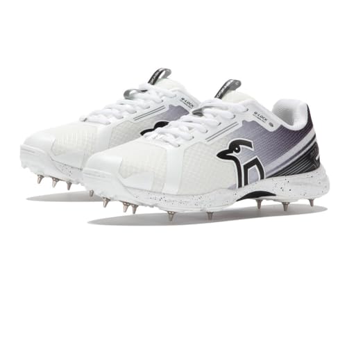 Kookaburra Unisex KC 2.0 Spike Cricketschuh, weiß/schwarz von KOOKABURRA