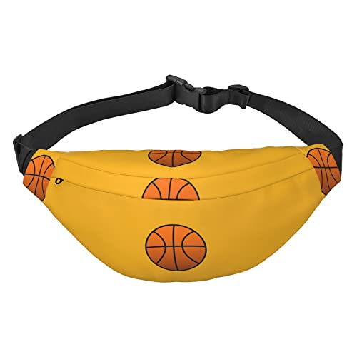 Basketball-Gürtel, bedruckt, lässig, für Herren und Damen, 3 Reißverschluss, Zwischenschicht, verstellbarer Gürtel, Laufen, Outdoor, Reiseutensilien, Schwarz, Einheitsgröße von KOOLR