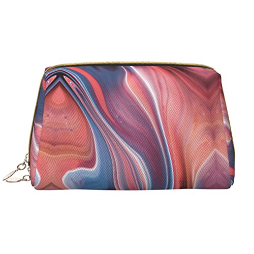 KOOLR Make-up-Tasche mit abstraktem Marmordruck, Leder, Kosmetiktasche, Reise-Organizer, Kulturbeutel für Damen und Mädchen, Weiss/opulenter Garten, Einheitsgröße von KOOLR