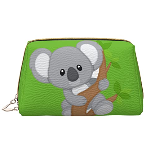 Make-up-Tasche, Koala-Druck, Leder, Kosmetiktasche, Reise-Organizer, Kulturbeutel für Frauen und Mädchen, Weiss/opulenter Garten, Einheitsgröße von KOOLR