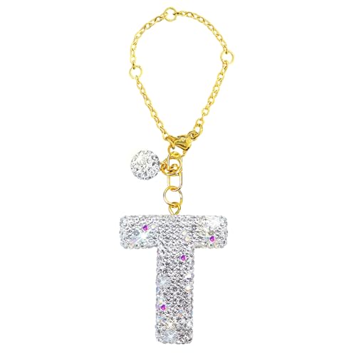 KOOUMOS Glitzernder Buchstaben-Charm-Zubehör mit Griff, glitzernde Initiale Wasserflaschenkette, Namens-ID für Stanley-Cup-Zubehör für Mädchen und Frauen, 1 Stück, Medium, Kunststoff, Strass KOOUMOS Glitzernder Buchstaben-Charm-Zubehör mit Griff, glitzernde Initiale Wasserflaschenkette, Namens-ID für Stanley-Cup-Zubehör für Mädchen und Frauen, 1 Stück, Medium, Kunststoff, Strass von KOOUMOS