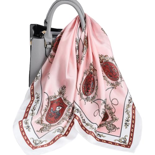 KOOYOL Bandana Halstuch Seidentuch Fashion Tuch Schal Kopftuch Multifunktion Schal Seide Halstücher Kopftücher von KOOYOL