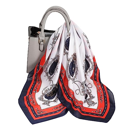 KOOYOL Bandana Halstuch Seidentuch Fashion Tuch Schal Kopftuch Multifunktion Schal Seide Halstücher Kopftücher von KOOYOL