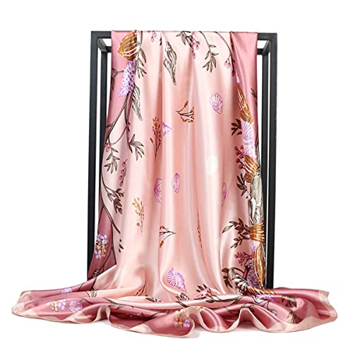 KOOYOL Seidehalstuch Damen Seidentuch Schal Frauen Seidenschal Halstücher Taschentuch Ansatz Handgelenk Verpackungs Headwrap von KOOYOL