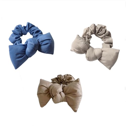 Elegante Satin-Haargummis mit Schleife und Schmetterlings-Design – Seiden-Haargummis und Pferdeschwanz-Halter für Frauen und Mädchen, 4 Stück Elegante Satin-Haargummis mit Schleife und Schmetterlings-Design – Seiden-Haargummis und Pferdeschwanz-Halter für Frauen und Mädchen, 4 Stück von KOOYORK
