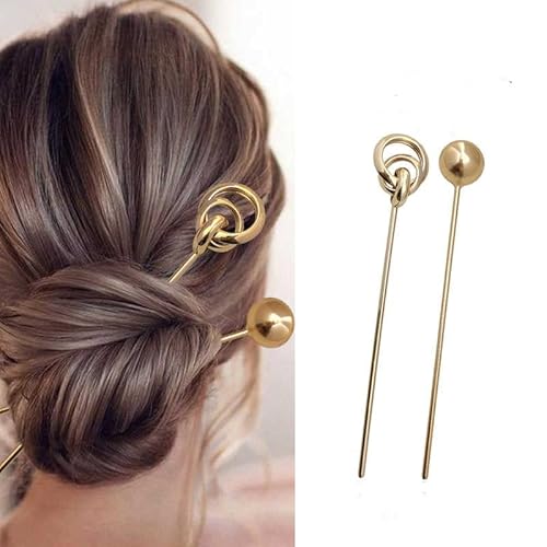 Französisches Haar-Accessoire-Set – Vintage-Haarnadeln, goldene Haarspangen, Duttmacher und Chignon-Haarnadel für Frauen, schicke Styling-Haarspangen für Mädchen Französisches Haar-Accessoire-Set – Vintage-Haarnadeln, goldene Haarspangen, Duttmacher und Chignon-Haarnadel für Frauen, schicke Styling-Haarspangen für Mädchen von KOOYORK