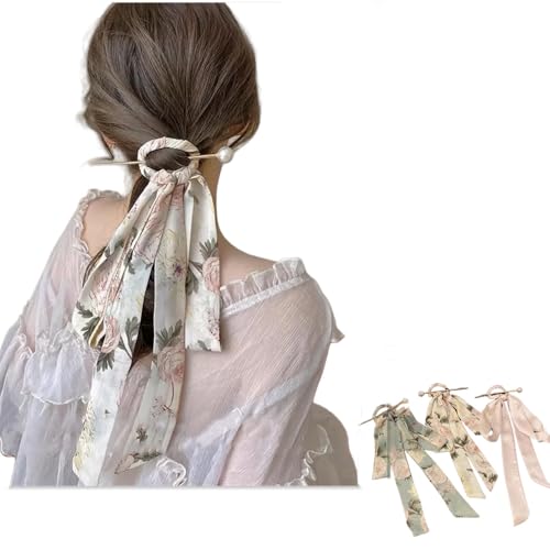 Seidige Satin-Haarspangen mit Schwanz – elegante Pferdeschwanz-Halter, Haarnadeln für Damen und Mädchen, 3 Stück Seidige Satin-Haarspangen mit Schwanz – elegante Pferdeschwanz-Halter, Haarnadeln für Damen und Mädchen, 3 Stück von KOOYORK