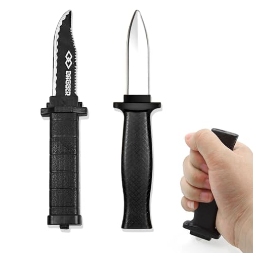 KOQAIIZ 2pcs Fake Messer, Verschwindete Trickmesser, Einziehbare Klinge, Prank Artikel, Scherzartikel Zaubertrick Requisiten für Kinder Erwachsene Aprilscherz von KOQAIIZ