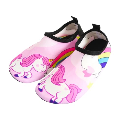 KOQAIIZ Hausschuhe Kinder Mädchen, Kinder Hausschuhe Junge Pantoffeln Mädchen Barfussschuhe rutschfest Atmungsaktive Baby Kindergarten Slipper Turnschläppchen von KOQAIIZ