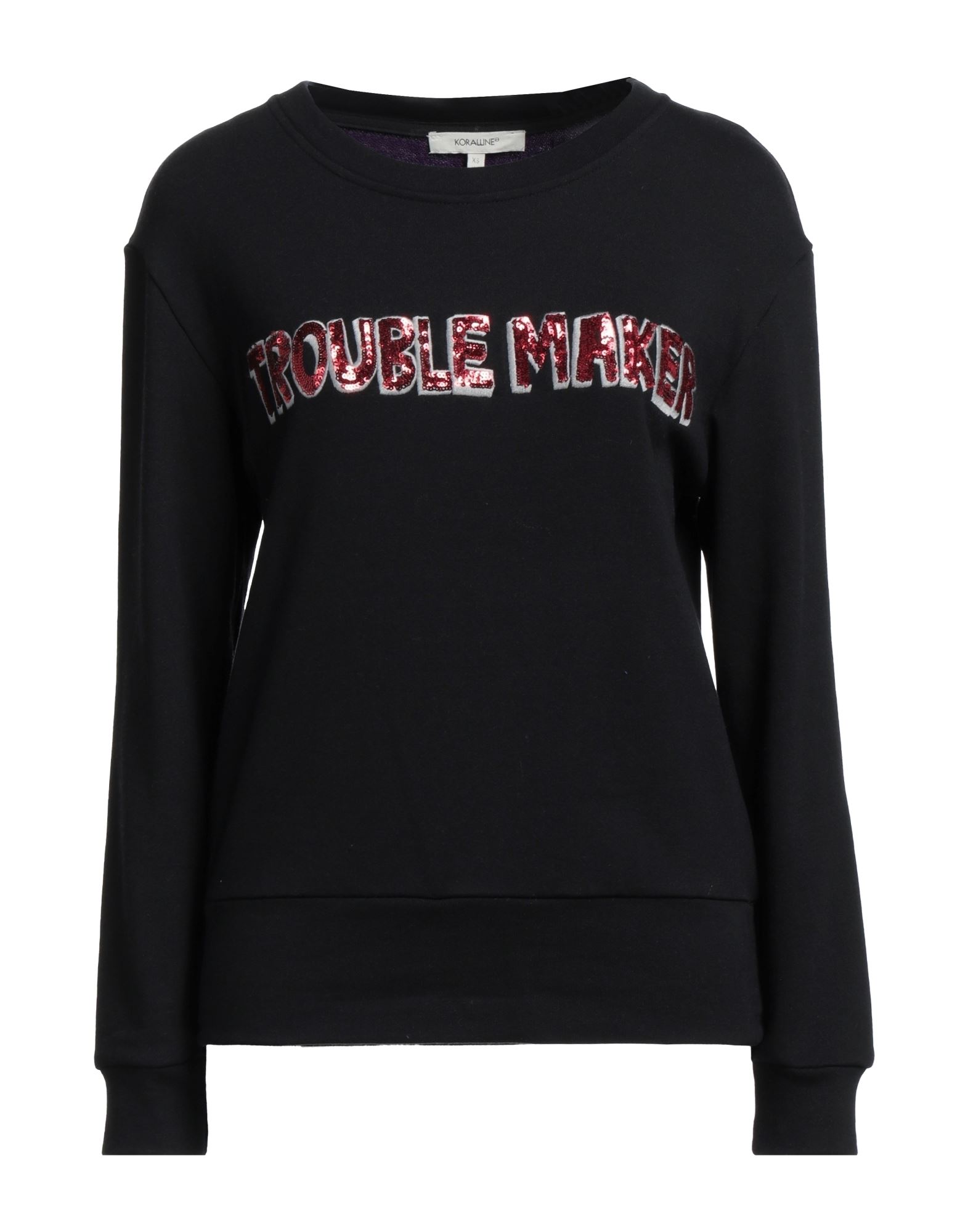 KORALLINE Sweatshirt Damen Schwarz von KORALLINE