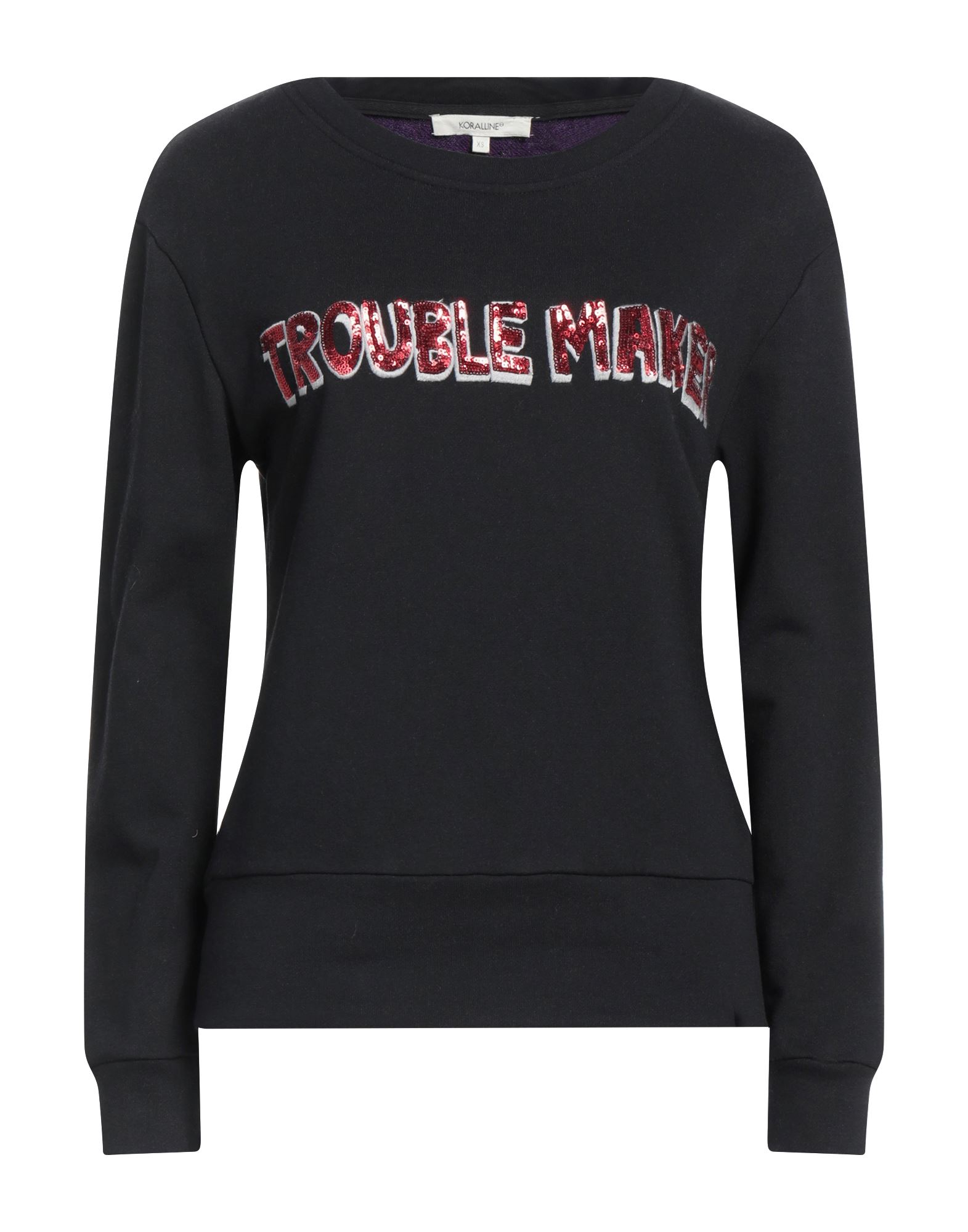 KORALLINE Sweatshirt Damen Schwarz von KORALLINE