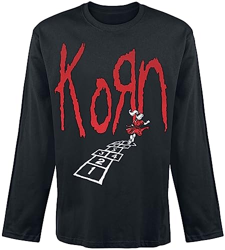 KORN Hopscotch Tracklist Männer Langarmshirt schwarz XL 100% Baumwolle Band-Merch, Bands von KORN