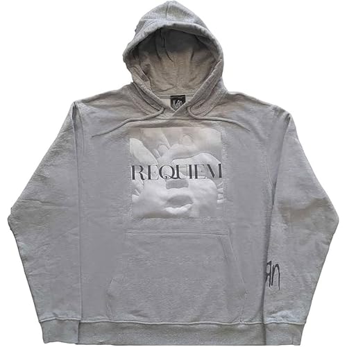 Korn Kapuzenpullover Requiem Band Logo Nue offiziell Herren Grau Pullover L von KORN
