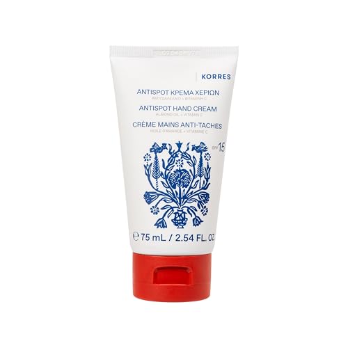 KORRES ALMOND OIL & VITAMIN C Anti-Spot Handcreme SPF 15, mit Vitamin C und Mandelöl, gegen Pigmentflecken, vegan, 75 ml von KORRES