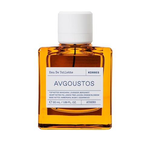 KORRES AVGOUSTOS Eau de Toilette für Damen und Herren, unisex Duft, fruchtig-zitrischer Sommerduft, vegan, 50 ml von KORRES