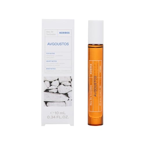 KORRES AVGOUSTOS Eau de Toilette für Damen und Herren in praktischer Deluxe Reisegröße, unisex Duft, fruchtig-zitrischer Sommerduft, vegan, 10 ml von KORRES