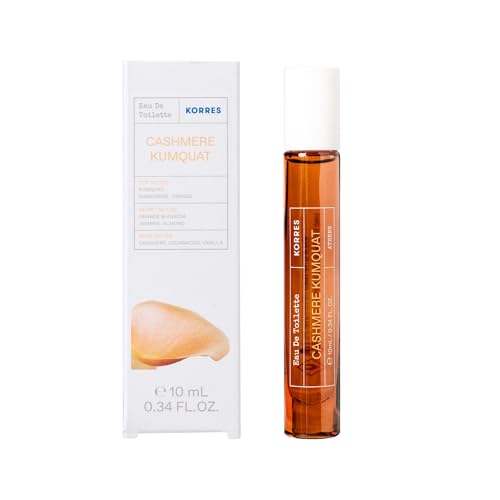 KORRES CASHMERE KUMQUAT EDT Eau de Toilette für Damen und Herren in praktischer Deluxe Reisegröße, warmer süßer Duft, vegan, 10ml von KORRES