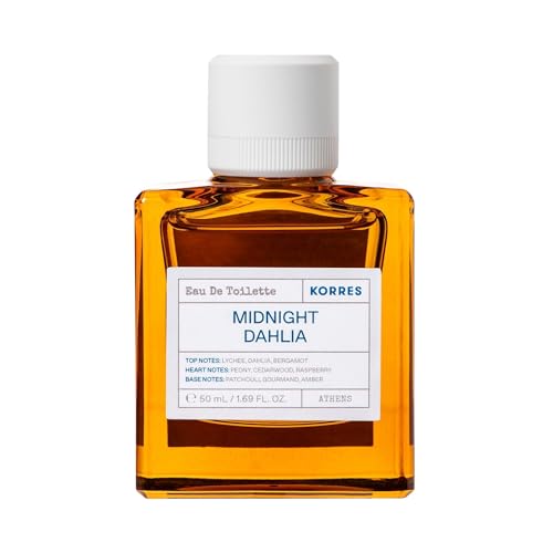 KORRES Midnight Dahlia Eau de Toilette für Sie, Damenduft mit Dahlie, Pfingstrose, Sandelholz, blumig-holzig, mit 88% natürlichen Inhalt, vegan, 50 ml von KORRES