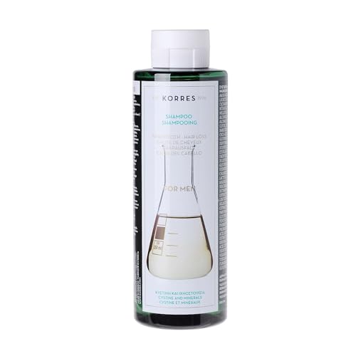 KORRES Cystine & Minerals Shampoo gegen Haarausfall für Männer, Anti-Hair Loss Shampoo, silikon- und parabenfrei, 250 ml von KORRES