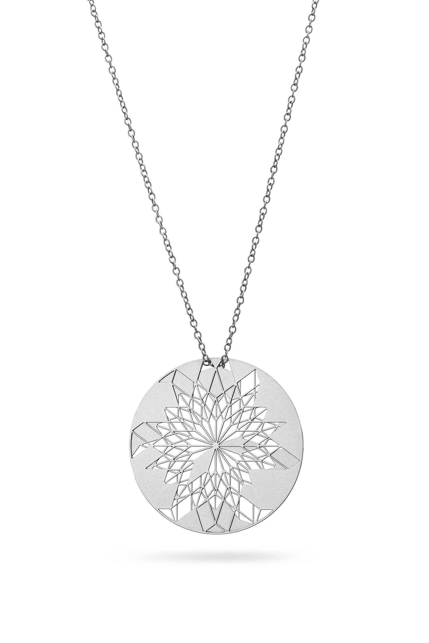 Ausgefallene Kette | Großer Runder Kettenanhänger Unisex Schmuck Artsy Design Lange Statement Ausgefallene Kette | Großer Runder Kettenanhänger Unisex Schmuck Artsy Design Lange Statement von KOSAE