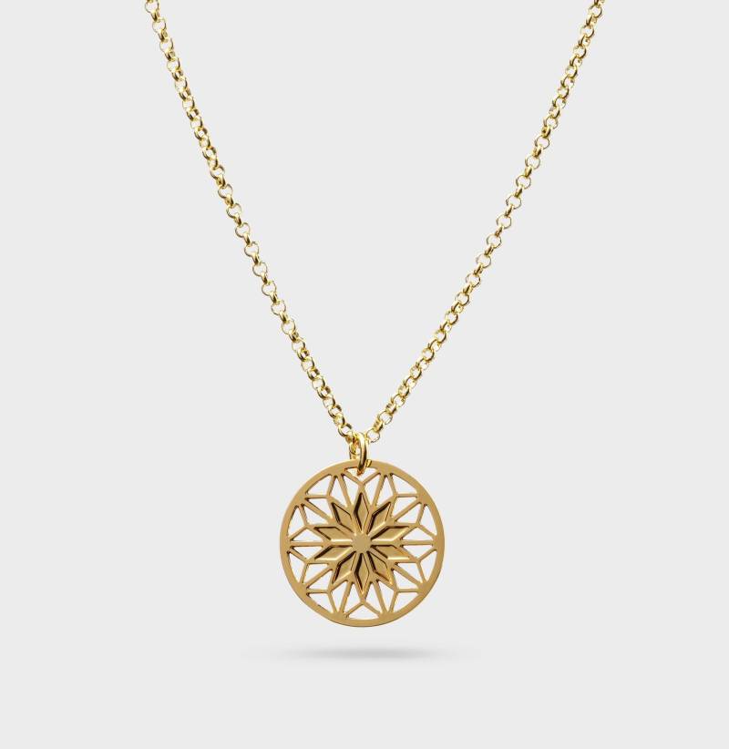 Goldene Mandala Kette | Schmuck Vergoldete Designer Geschenk Freundin Mutter Goldene Mandala Kette | Schmuck Vergoldete Designer Geschenk Freundin Mutter von KOSAE