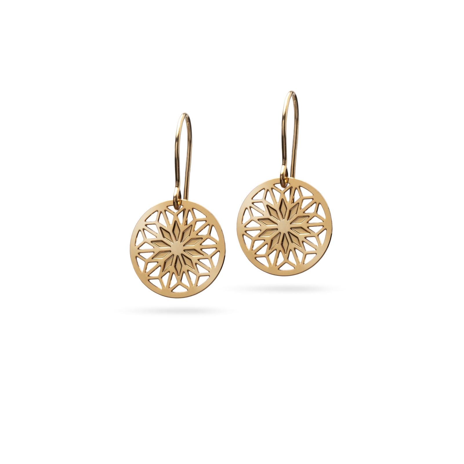 Kleine Mandala Ohrringe Gold | Vergoldet Ornament Design Schmuck Set Dainty Earrings Leichte Kleine Mandala Ohrringe Gold | Vergoldet Ornament Design Schmuck Set Dainty Earrings Leichte von KOSAE
